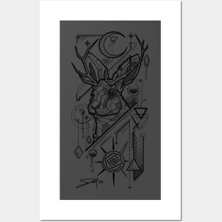 Geo Jackalope Posters and Art